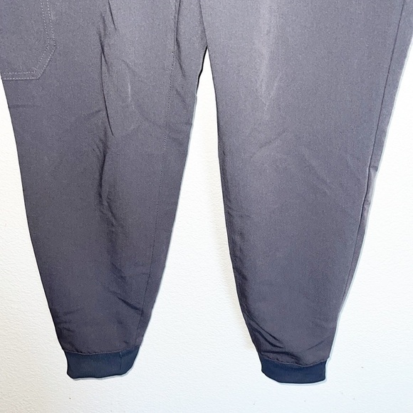 Jaanu Inc Women's Charcoal Gray Jogger Scrub Pants - Picture 3 of 13